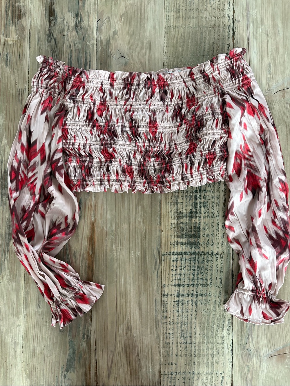 L'AGENCE NWT Off-Shoulder Crop Top - Picture 4 of 7